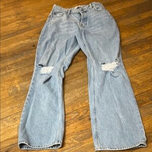 Light Blue Distressed Jeans